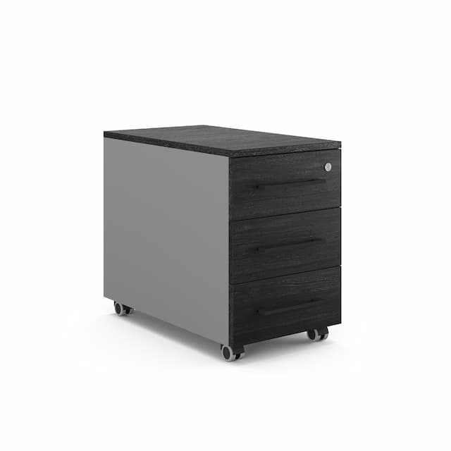 Тумба мобильная Kobor TМ3-40/60 aluminum/wood