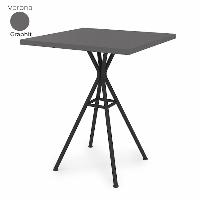 Стол обеденный квадратный Алсав 21Verona.006.K Graphit