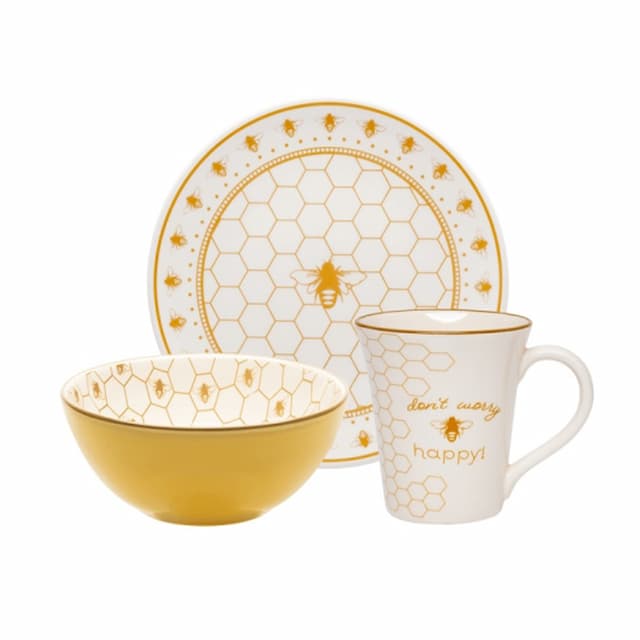Набор посуды 3 предмета "BEE HAPPY" Oxford 103868, AM03-5626