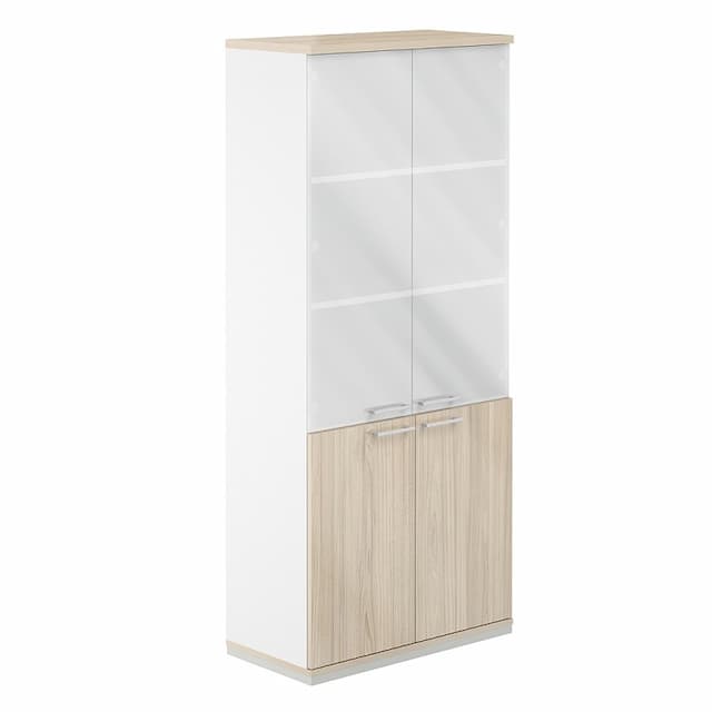 Шкаф со стеклом Norden Allegro AG.210.WH.AR.AR.GL