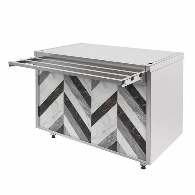 Прилавок нейтральный длиной 500 мм без полки линии раздачи City Челябторгтехника RCN10B City