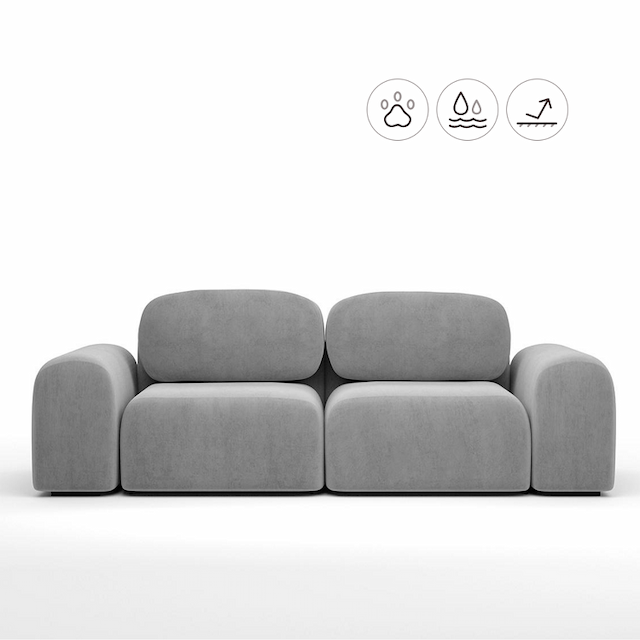 Диван Мастерфабрик Эмека Kenya steel ткань велюр