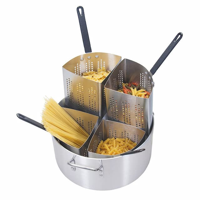 Кастрюля для пасты алюм. с 4-мя нерж. стрейнерами, 36х18 см, P.L. Proff Cuisine арт. 92001142