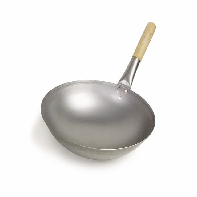 Сковорода P.L. Proff Cuisine WOK 30 см с деревянной ручкой углеродистая сталь арт. 81259215