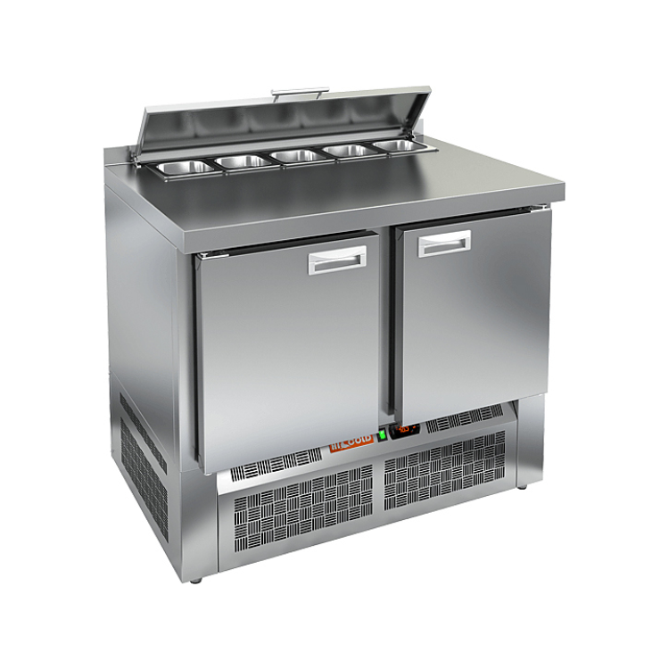 Стол холодильный для салатов HICOLD SLE2-11GN (1/6) без крышки