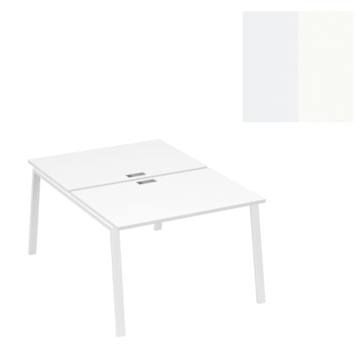 Рабочая станция Юнитекс А4 каркас TRE 2х140 офисная А4 Б3 177 БП (140x164x75) белый премиум/металлокаркас белый