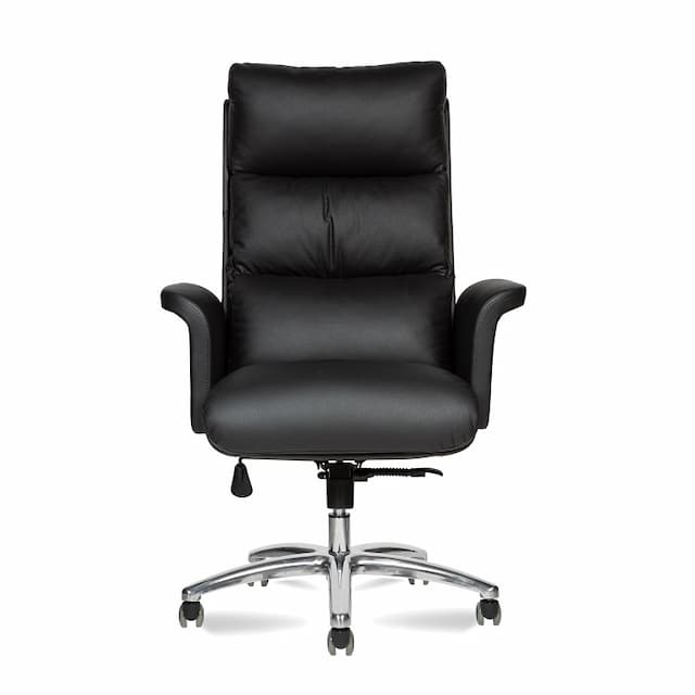 Кресло офисное Мирэй VIP высокая спинка/хром (полированный алюминий)