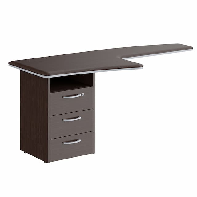 Брифинг-приставка с тумбой Skyland DB 1880.A(L) венге магия 1800х800х750 Dioni