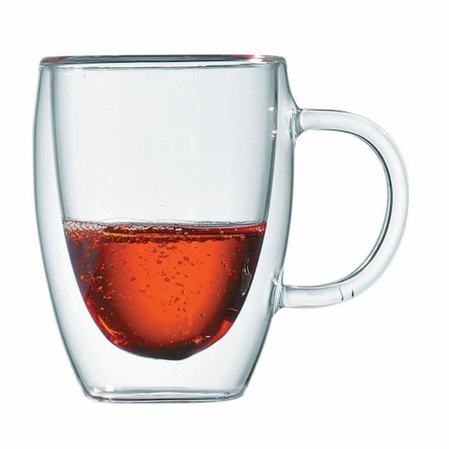Кружка 350 мл прозрачная двойные стенки термостекло P.L. Proff Cuisine арт. 92000039