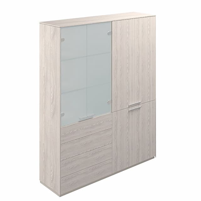 Шкаф высокий комбинированный Norden Атлас NZ-0301+NZ-0312.YN.YN