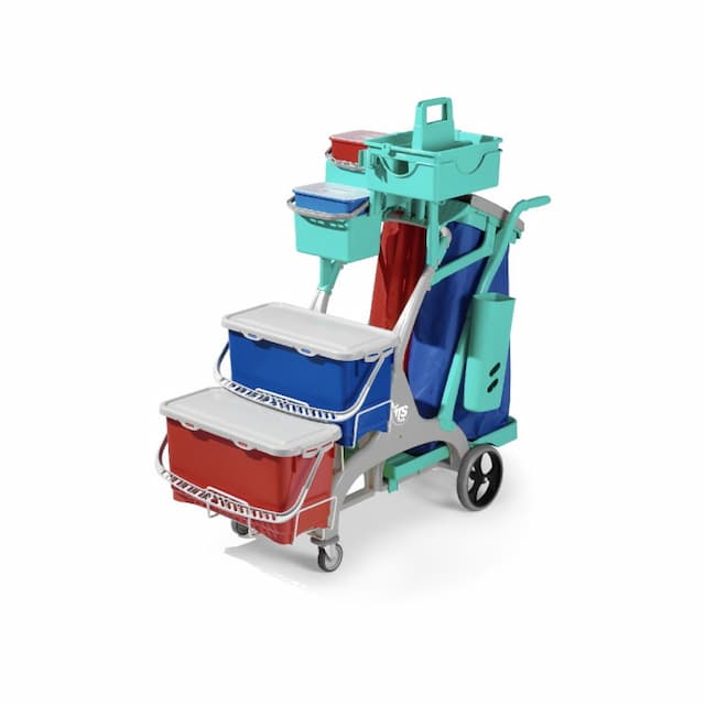 Тележка TTS NICK STAR HEALTHCARE 2030, с герметичными контейнерами и 2 колесами д.200мм