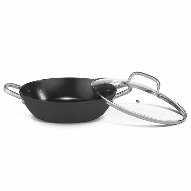 Сковорода Pujadas 28 см, h 7 см, с крышкой облегченный чугун, арт. 85100186