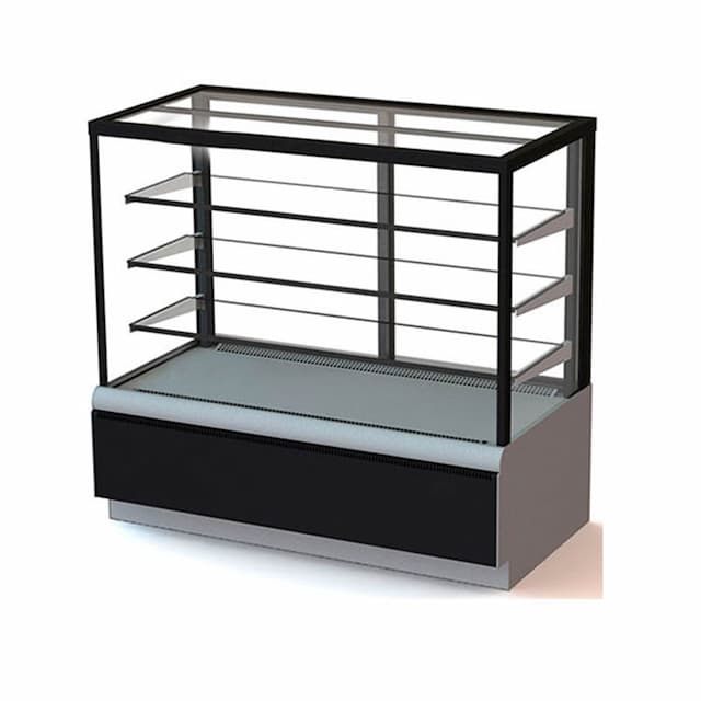 Витрина кондитерская Kayman K-ВК-1300 люкс квадро серебро