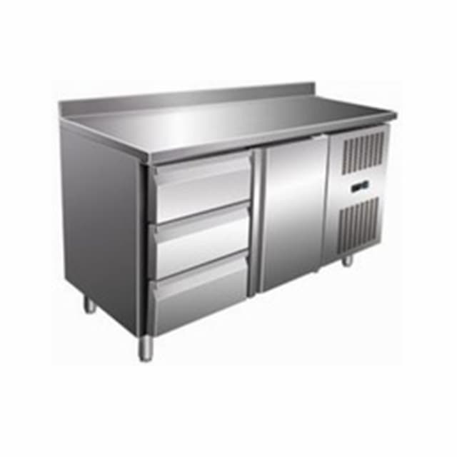 Стол с охлаждаемым шкафом Cooleq GN2230TN бортик 3 ящика+1 дверь