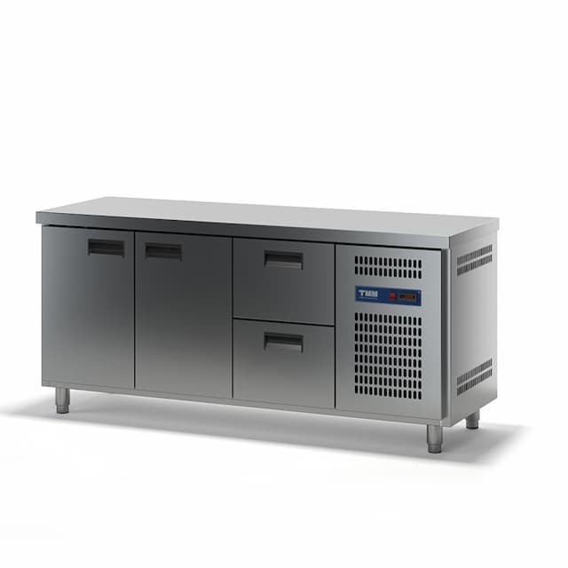 Стол холодильный ТММ СХСБ-1/2Д-2Я  (без борта) (1835х600х870)