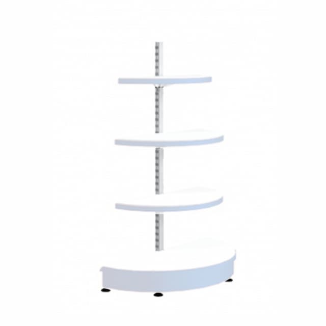 Стеллаж базовый РУСЬ MAGMA СКУН закругленный (без фриза)