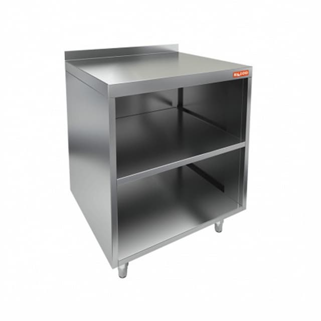 Стол открытый с полкой и бортом Hicold НБМСО-10/3БП