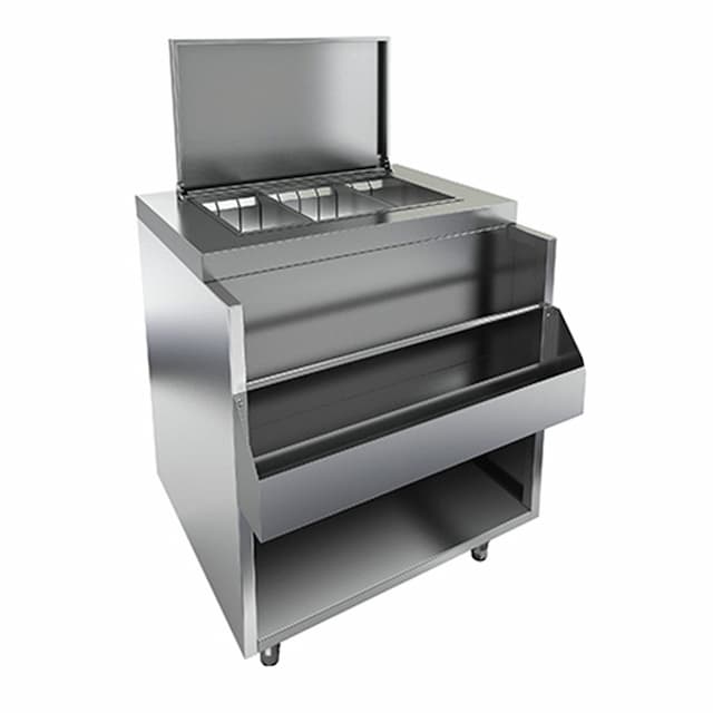 Барная станция с дополнительным карманом и крышкой Hicold НБМВЛ-9/5ККР