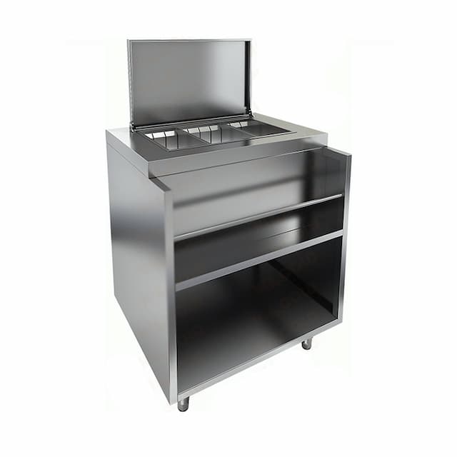 Барная станция с крышкой и лотком Hicold НБМВЛ-7/5КР