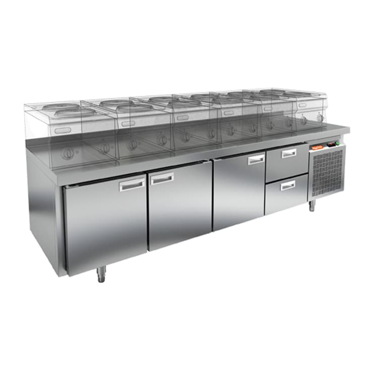 Стол охлаждаемый под тепловое оборудование Hicold GN 1112/TN LT