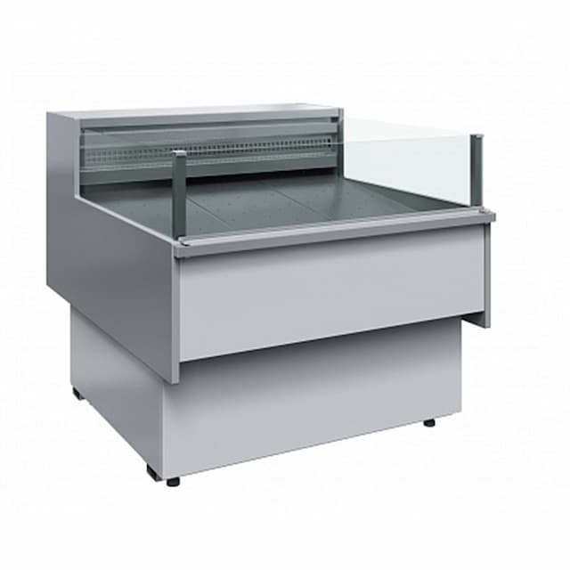Витрина холодильная Полюс BAVARIA 2 GC110 SP 1,25-2 (с боковинами, рыба на льду) 0011-9006