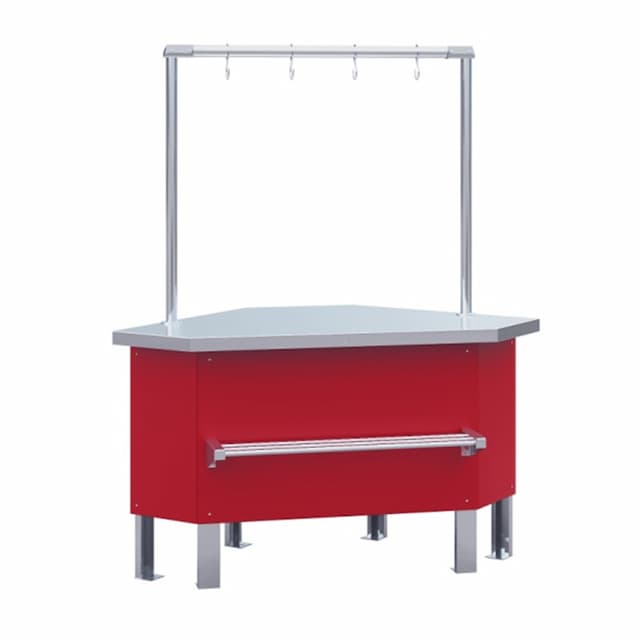 Прилавок холодильный среднетемпературный МХМ ПХС-УН (мясной под выносное холодоснабжение с креплением для перекладины)