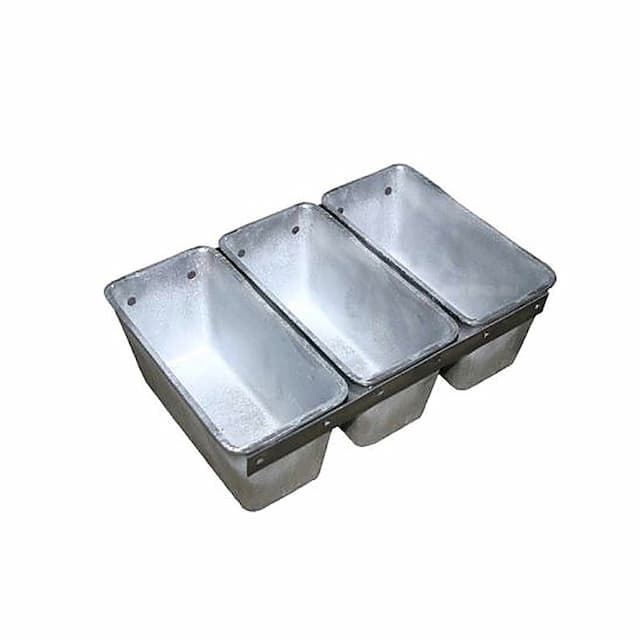 Форма хлебная алюм. литая №7 (220х110х115) мм, 3-секционная