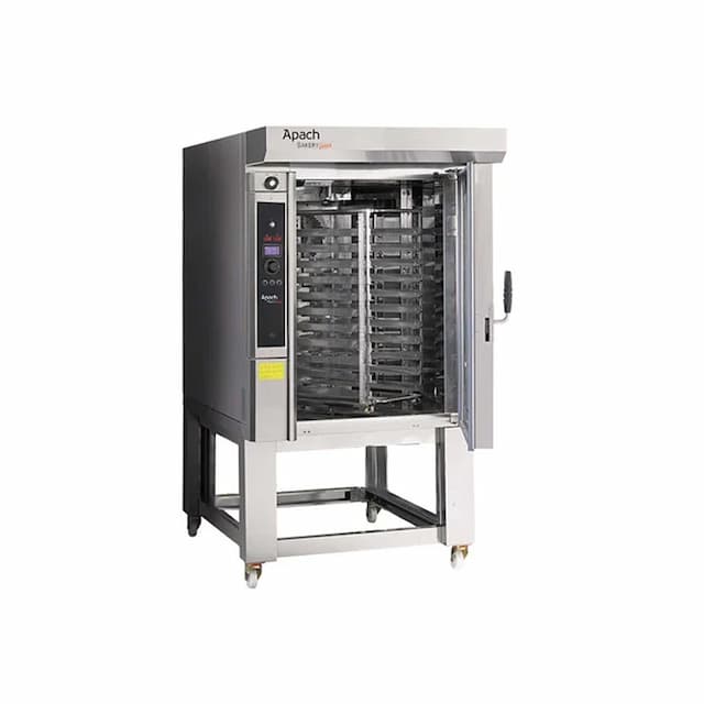 Печь миниротационная электрическая с подставкой с направляющими APACH BAKERY LINE C46ES DPTA