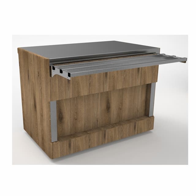 Прилавок нейтральный длиной 505 мм без полки линии раздачи Capital Челябторгтехника RN10B Capital