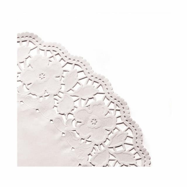 Салфетка ажурная белая d 21,5 см, 250 шт/уп, Garcia de PouИспания