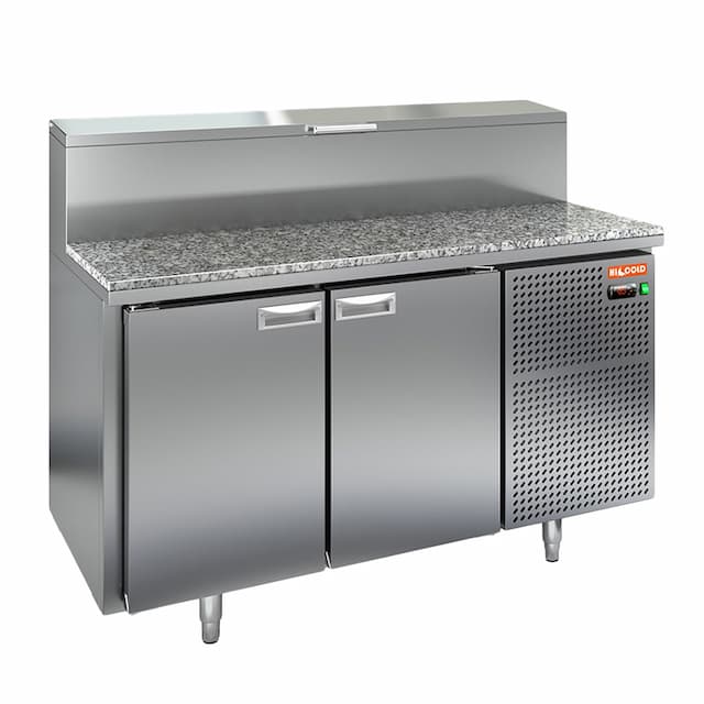 Стол охлаждаемый для пиццы Hicold PZ1-11/GN (1/3H) камень
