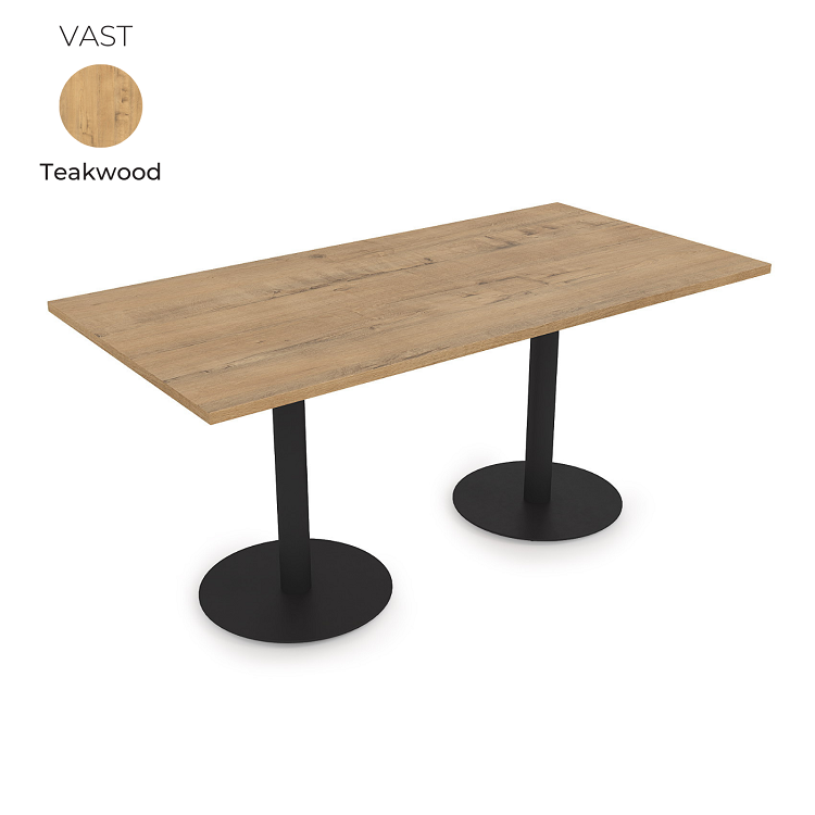 Стол на 2-х опорах Алсав 21VAST.120 Teakwood